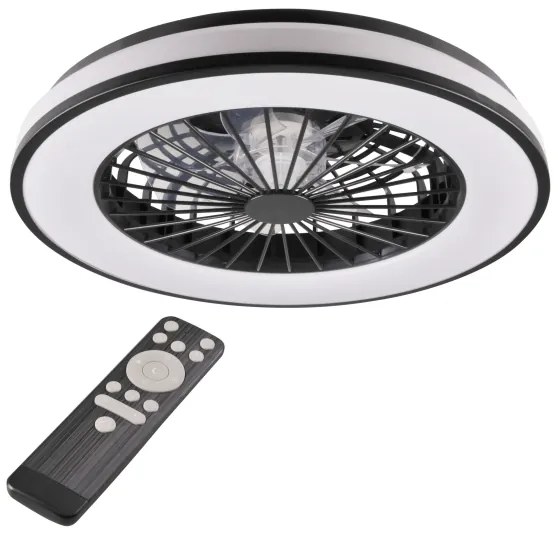 Plafonieră LED dimabilă cu ventilator LED/48W/230V 3000-6500K + telecomandă