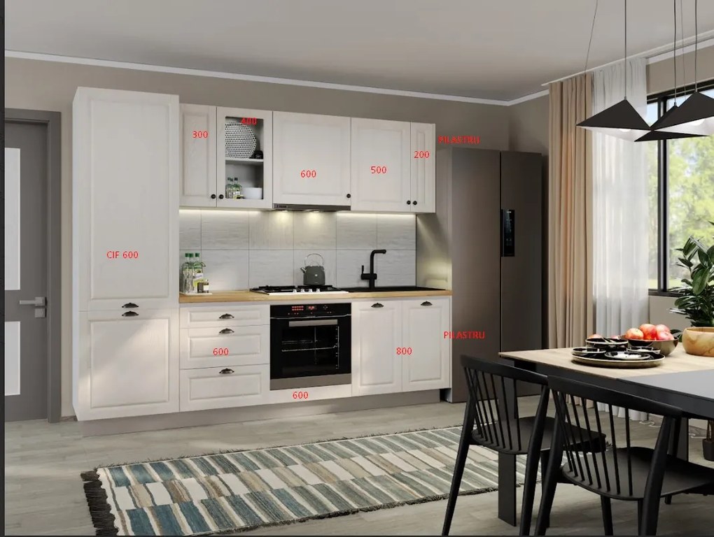 Set Mobila Bucatarie Cucina 262 cm C2
