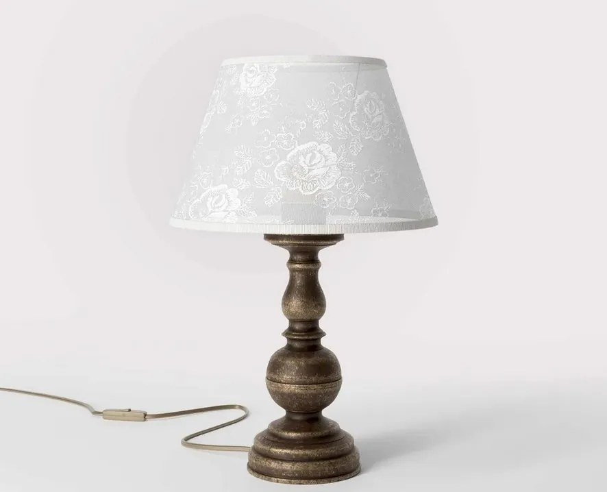 Lampa de masa clasic elegant din alama masiva Flemish