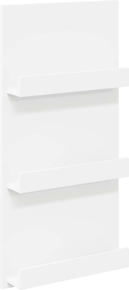 vidaXL Raft pentru reviste cu raft Alb 51 x 11 x 102 cm Lemn compozit