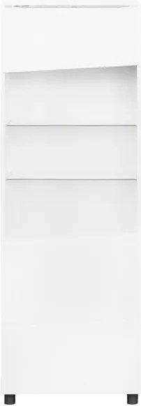 Vitrină Artemob Newport, înălțime 168 cm, alb