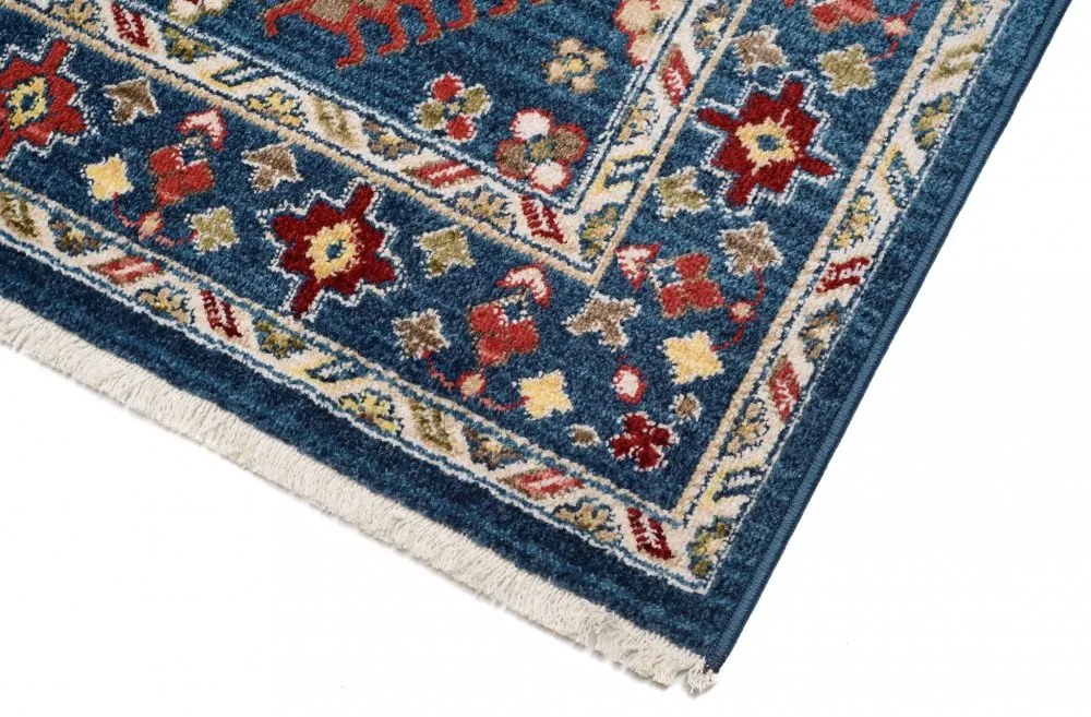 Covor de epocă de designer în albastru Lăţime: 120 cm | Lungime: 170 cm