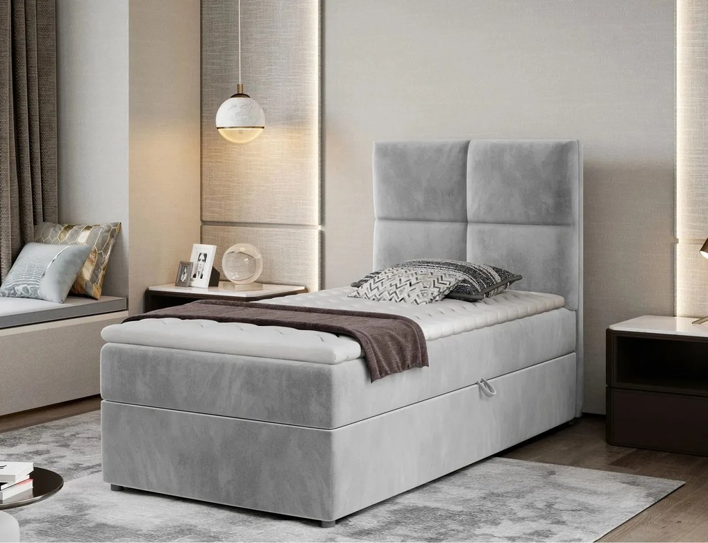 Pat lemn masiv BoxSpring Rivia 90x200 - Paros 05