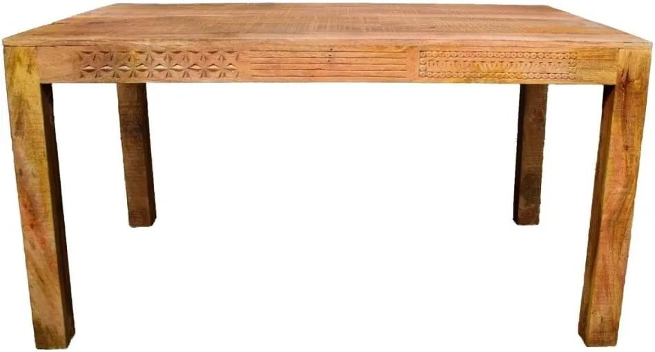 Masă dining din lemn de mango Massive Home Ella, 90 x 140 cm
