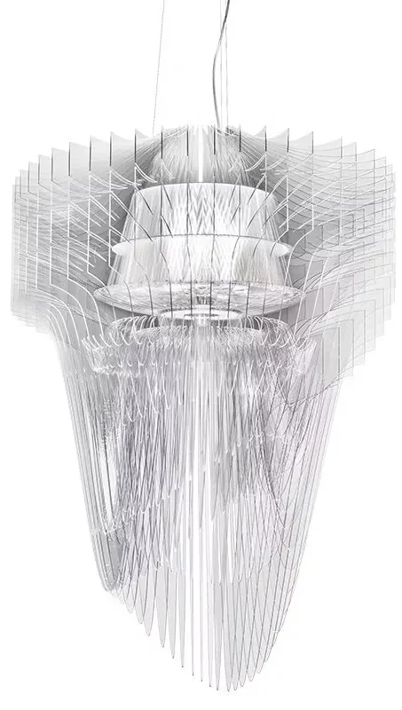 Lustra design Art Deco realizata manual Aria Large Transparent