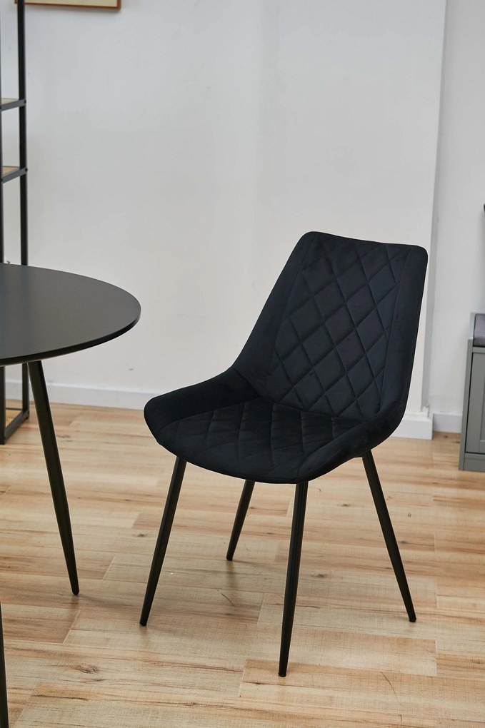 Scaun de sufragerie Sariel III (Negru). 1069575