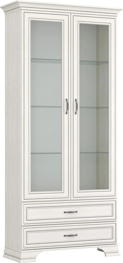 Vitrina TIFFANY II, grej, PAL laminat, 99x40x212 cm