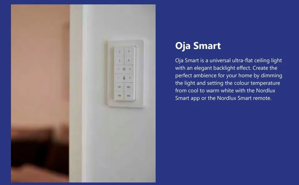 Panou LED CCT ultra-subtire Oja Smart 29 White