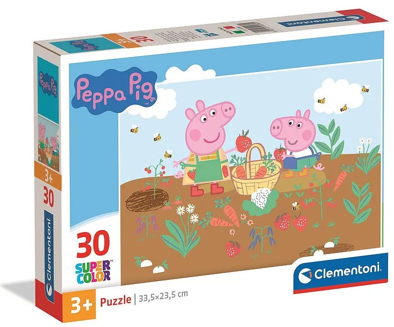 Purcelușa Peppa Gardening Puzzle Clementoni din 30 de piese