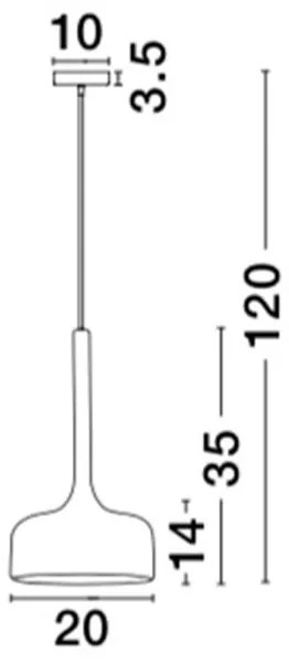 Pendul design modern Ã˜20cm Nuorese NVL-8942202