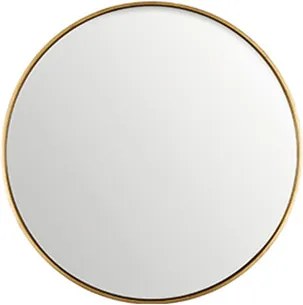 Oglinda rotunda neagra din MDF si sticla 30 cm Antique Gold Lifestyle Home Collection