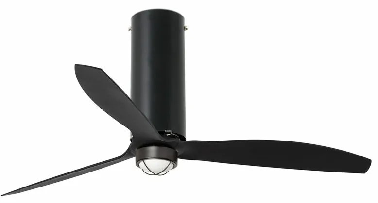 Lustra cu Ventilator si telecomanda TUBE negru mat