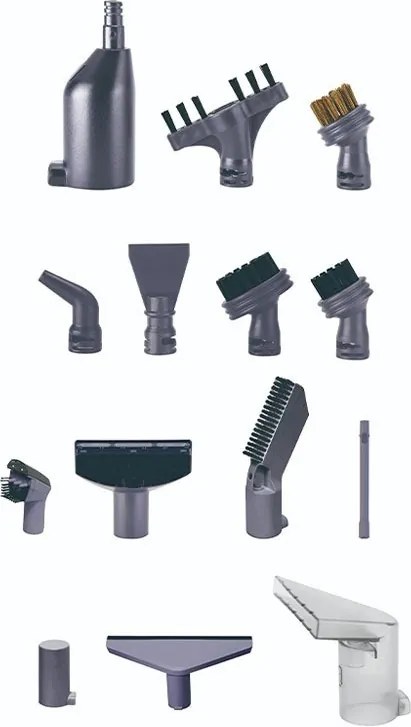 Aspirator pentru curatarea covoarelor si tapiteriei Oliver Voltz OV51006A, 1750 W, 18 kPa, 1 l, Ecran tactil, Dezinfectare cu abur, Accesorii, Negru
