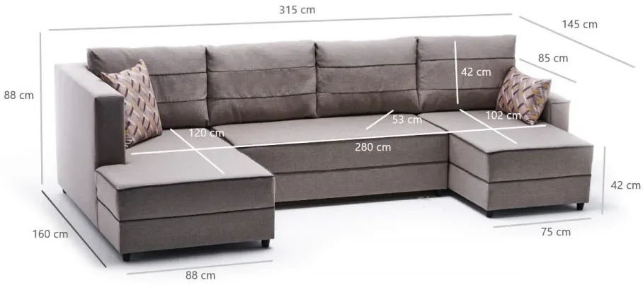 Coltar Extensibil Ece Panoramik, Bej, Poliester