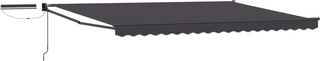 vidaXL Cort electric retractabil Antracit 4 × 3 m