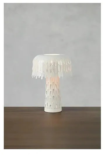 Veioză albă cu abajur din metal (înălțime 38 cm) Verbera – Markslöjd