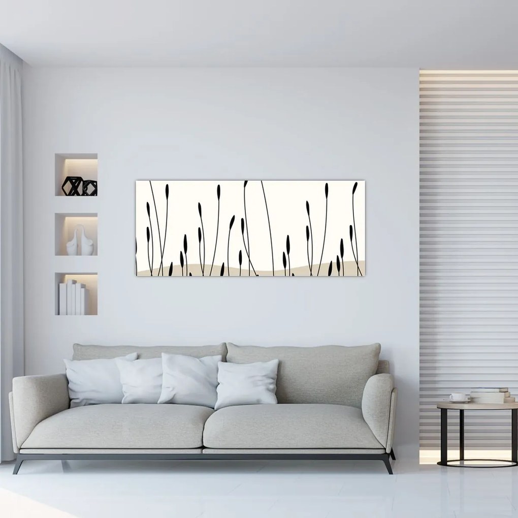 Tablou - Pajiște grafică N⁰3 (120x50 cm)