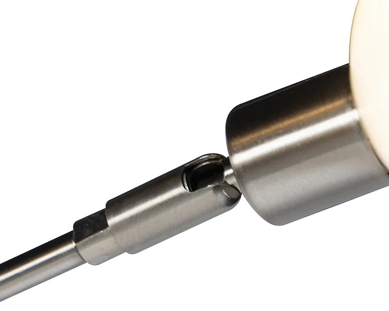 Lampă de podea de design din oțel cu 5 lumini - Sixties Marmo