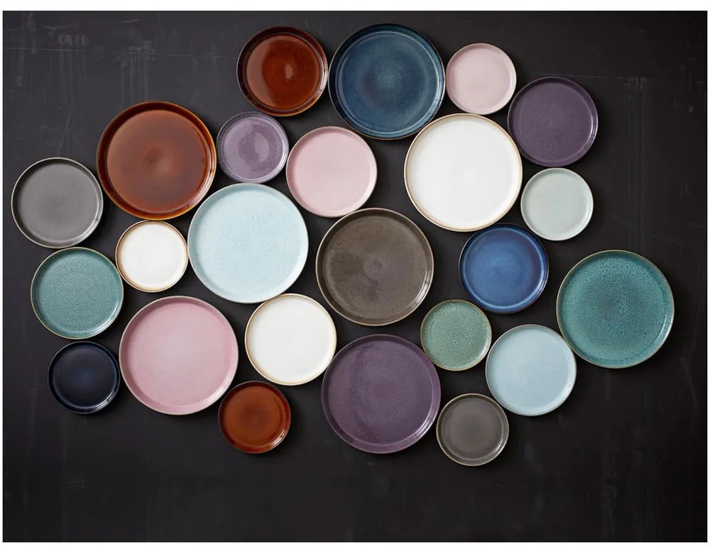 Farfurie verde/neagră pentru desert din gresie ø 17 cm Gastro Green/Black – Bitz