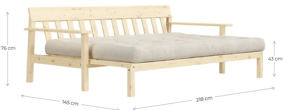 Canapea extensibilă Karup Design Unwind Beige