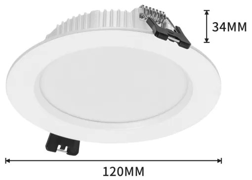 Immax NEO 07294L - Spot LED încastrat DOWN, dimabil, 12 W, 230 V, Wi‑Fi, diametru 12 cm, alb
