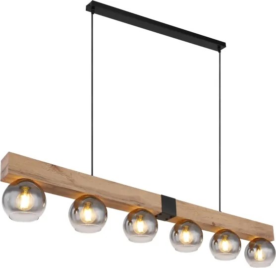 Globo 15656-6H - Candelabru suspendat pe cablu MOITAS 6xE27/40W/230V