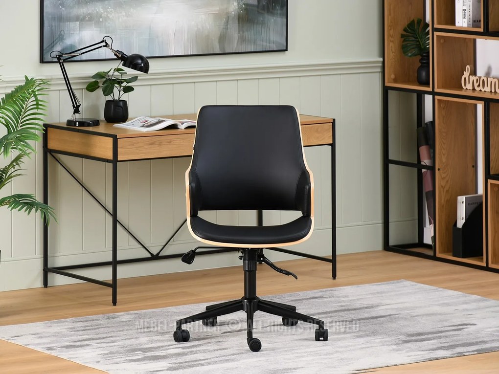 Scaun Oscaro (stejar negru + negru). Promo -6%. 1110528
