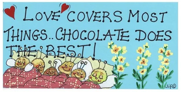 Placuta decorativa Love Covers Most Things