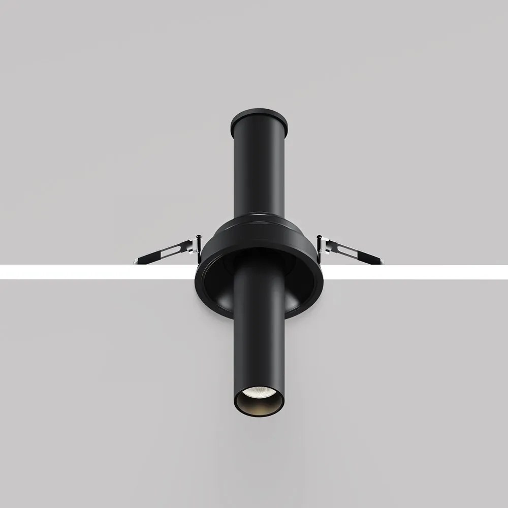 Spot LED incastrabil rotativ retractabil Focus T negru