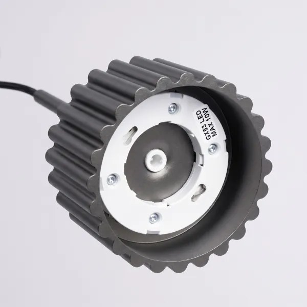 Sollux SL.2677 - Lustră suspendată pe cablu AURA 1xGX53/10W/230V neagră