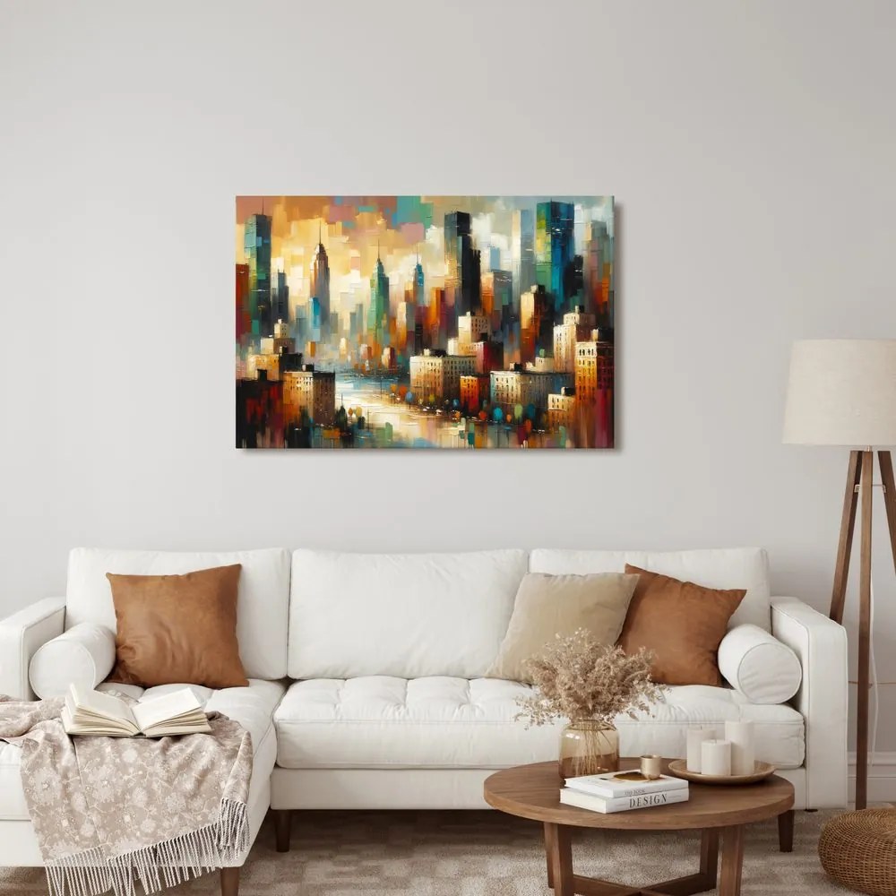 Tablou peisaj urban modern