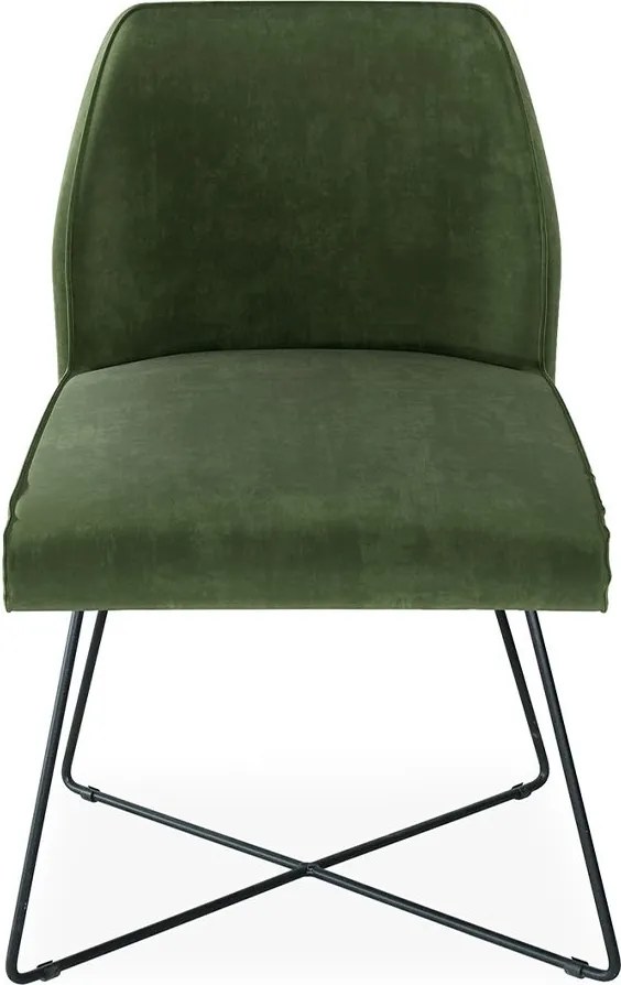 Scaun lemn masiv LOFT cu bază metalică, 56 × 83 × 63 cm