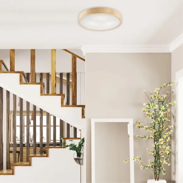 Plafonieră NATURAL 3x E27/60W/230V, Ø 47,5 cm, pin