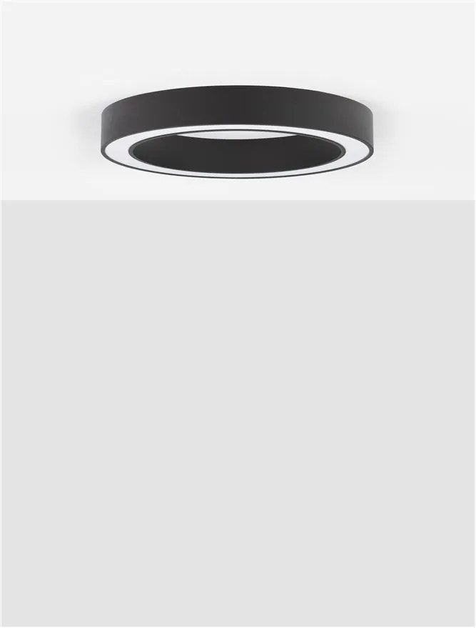 Lustra LED aplicata design modern OPAL 50W negru