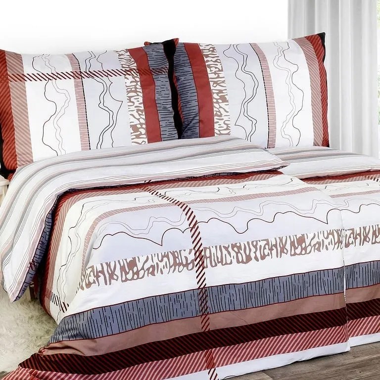 Goldea lenjerie de pat din satin de lux - model 823 140 x 200 și 70 x 90 cm
