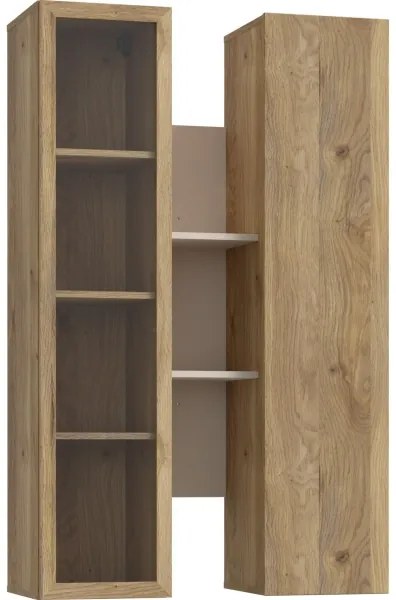 Poliță de perete INAR, stejar/bej