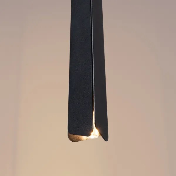 Lustră pe cablu Sollux SL.1400 PRYSM 1xG9/8W/230V negru