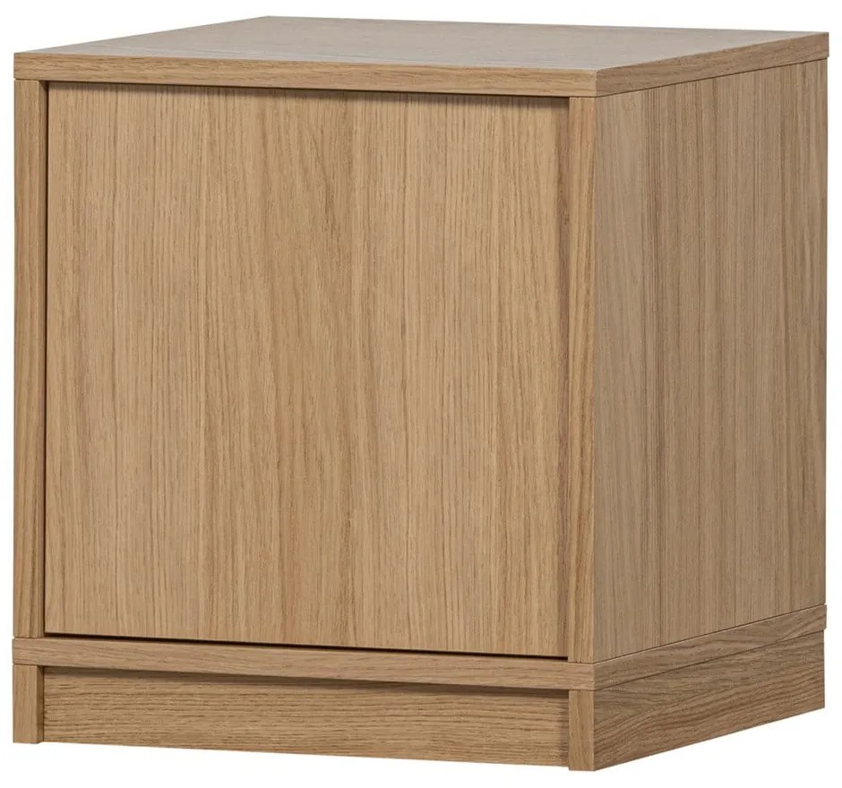 Bibliotecă modulară în culoare naturală cu aspect de lemn de stejar 120x243 cm Modulair – vtwonen