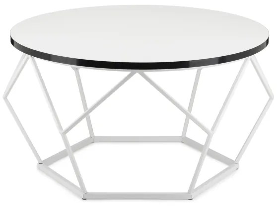 Măsuță de cafea DIAMOND 40x70 cm negru/alb