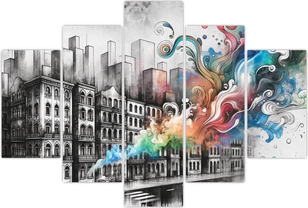 Tablou - Viața industrială (150x105 cm)