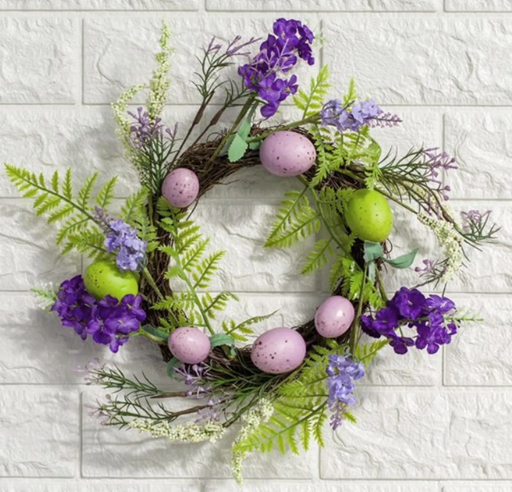 Decor Paste Coronita cu oua, SPRING, 25cm