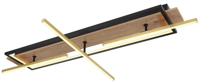 Plafoniera LED design indistrial Beatrix negru 100x60,5cm