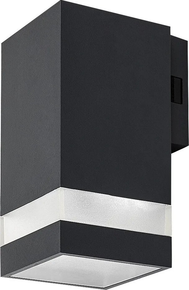 Aplica LED CCT perete exterior IP65 Urfa Line antracit