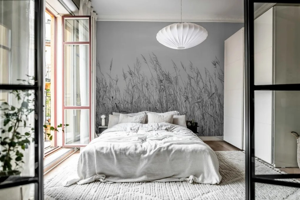 Fototapet, Reed Meadow, Gray, Rebel Walls