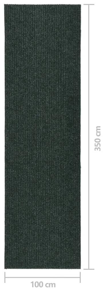 Covor traversa de captare a murdariei, verde, 100x350 cm Verde, 100 x 350 cm
