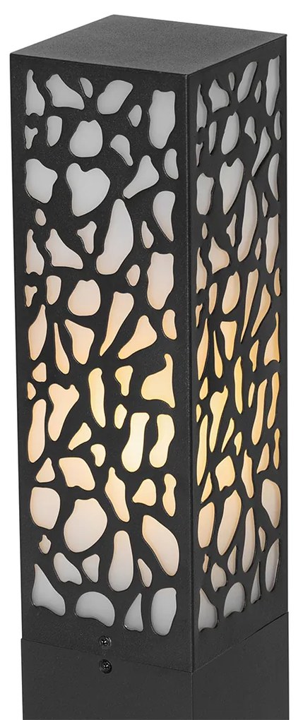 Stâlp modern pentru exterior negru 90 cm IP44 - Nicole