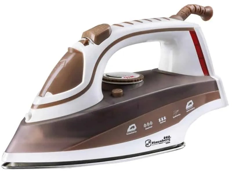 Fier de calcat Hausberg HB-7831MR, talpa inox, 2200W, maro