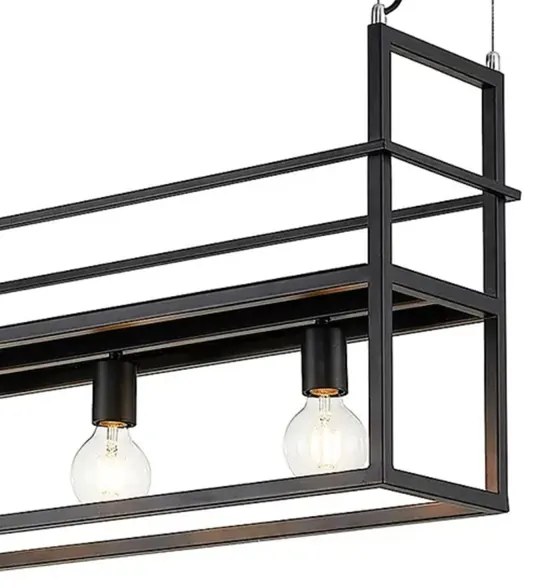 Lustră pe cablu ONLI JEFFER 4xE27/22W/230V negru