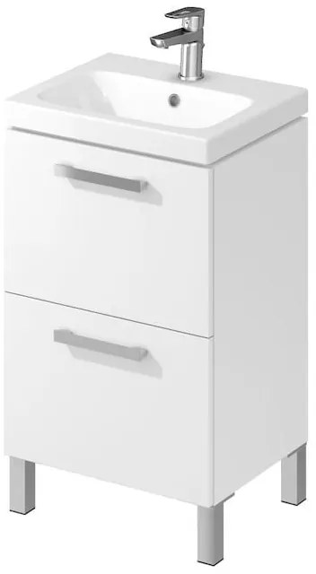 Dulap baie Melar cu lavoar inlclus 50 cm, alb, Cersanit 50 cm