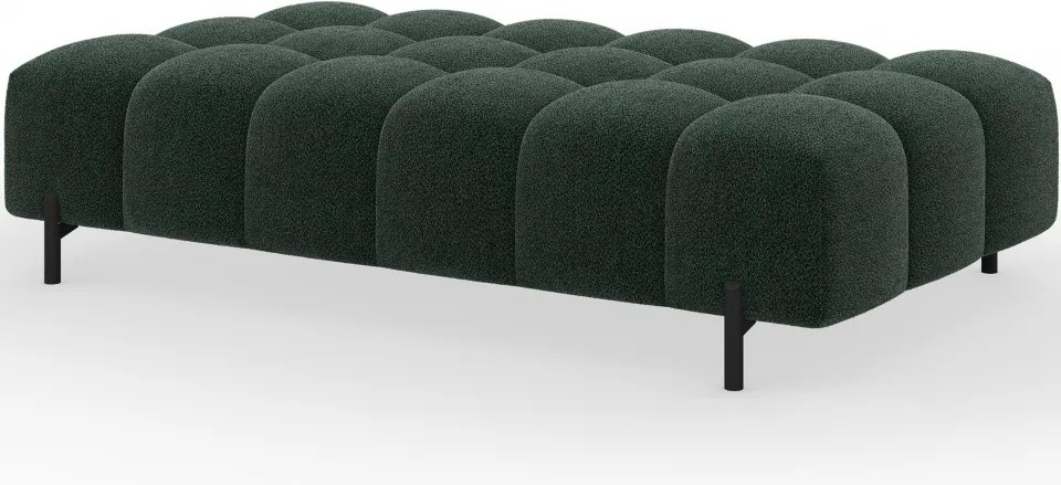 Taburet Tapitat cu Picioare Ferivo, 140x70x40 cm, dark verde velvet – Amore 35